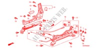 FRONT SEAT COMPONENTS (R.) (3) for Honda PRELUDE SI 2 Doors 4 speed automatic 1997