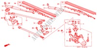 FRONT WINDSHIELD WIPER (RH) for Honda INSIGHT DX 3 Doors 5 speed manual 2000