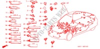 HARNESS BAND/BRACKET for Honda INSIGHT DX 3 Doors 5 speed manual 2000