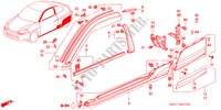 MOLDING for Honda INSIGHT DX 3 Doors 5 speed manual 2003