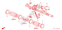 POWER STEERING GEAR BOX COMPONENTS (RH) for Honda INSIGHT DX 3 Doors 5 speed manual 2000