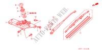 REAR WIPER for Honda INSIGHT DX 3 Doors 5 speed manual 2003