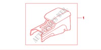 CENTER ARMREST for Honda ACCORD 1.8IS 5 Doors 4 speed automatic 2000