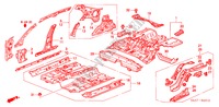 FLOOR/INNER PANELS for Honda ACCORD 2.0IES 5 Doors 5 speed manual 2000