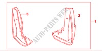 FR MUD GUARD for Honda ACCORD 2.0IES 5 Doors 5 speed manual 2000