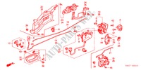 REAR DOOR LOCKS/ OUTER HANDLE for Honda ACCORD 2.0IES 5 Doors 5 speed manual 2000