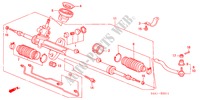 POWER STEERING GEAR BOX (RH) for Honda ACCORD 2.3IV 5 Doors 5 speed manual 2001