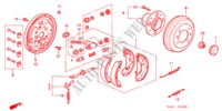 REAR BRAKE (DRUM) for Honda ACCORD 1.6ILS         7PA 5 Doors 5 speed manual 2001