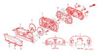 COMBINATION METER (COMPONENTS) (2) for Honda LOGO LOGO 3 Doors full automatic 2000