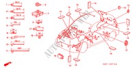 HARNESS BAND/BRACKET for Honda LOGO LOGO 3 Doors full automatic 2000