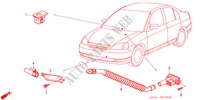 AIR CONDITIONER (SENSOR) for Honda CIVIC 1.6ES 4 Doors 5 speed manual 2001