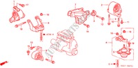 ENGINE MOUNTS (AT) for Honda CIVIC VTI 4 Doors 4 speed automatic 2001