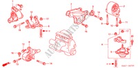 ENGINE MOUNTS (MT) for Honda CIVIC 1.6ES 4 Doors 5 speed manual 2001