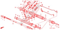 POWER STEERING GEAR BOX COMPONENTS (HPS)(RH) for Honda CIVIC 150I 4 Doors 5 speed manual 2002