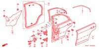 REAR DOOR PANELS for Honda CIVIC 1.6ES 4 Doors 5 speed manual 2001