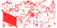 AIR CONDITIONER (HOSES/PIPES)(LH) for Honda CIVIC 1.6 ES 4 Doors 5 speed manual 2005