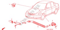 AIR CONDITIONER (SENSOR) for Honda CIVIC 1.6 ES 4 Doors 5 speed manual 2005