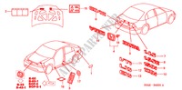 EMBLEMS/CAUTION LABELS for Honda CIVIC 1.6 SE 4 Doors 5 speed manual 2004