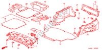 REAR TRAY/TRUNK GARNISH for Honda CIVIC 1.6 ES 4 Doors 5 speed manual 2005
