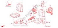 FRONT SEAT (LH) (PASSENGER SIDE) for Honda CIVIC HYBRID HYBRID 4 Doors 5 speed manual 2004