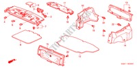 REAR TRAY/TRUNK GARNISH for Honda CIVIC HYBRID HYBRID 4 Doors 5 speed manual 2003