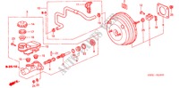 BRAKE MASTER CYLINDER/ MASTER POWER for Honda CIVIC COUPE LS 2 Doors 5 speed manual 2005