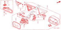 MIRROR for Honda CIVIC COUPE ES 2 Doors 5 speed manual 2005