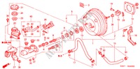 BRAKE MASTER CYLINDER/ MASTER POWER (LH) (1) for Honda CIVIC 1.6S 3 Doors 5 speed manual 2002