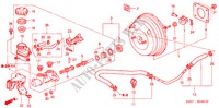 BRAKE MASTER CYLINDER/ MASTER POWER (LH) (2) for Honda CIVIC TYPE R 3 Doors 6 speed manual 2004