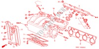 INTAKE MANIFOLD (TYPE R) for Honda CIVIC TYPE R 3 Doors 6 speed manual 2004