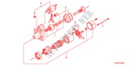 STARTER MOTOR COMPONENTS (DIESEL) for Honda CIVIC 1.7LS 3 Doors 5 speed manual 2003