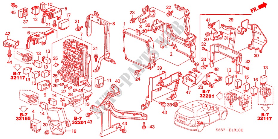 CONTROL UNIT (CABIN) (LH) for Honda CIVIC 1.6ES 3 Doors 5 speed manual 2002
