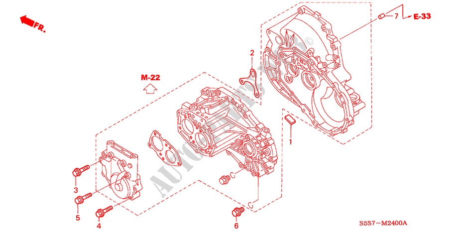 TRANSMISSION HANGER (DIES EL) for Honda CIVIC 1.7LS 3 Doors 5 speed manual 2002