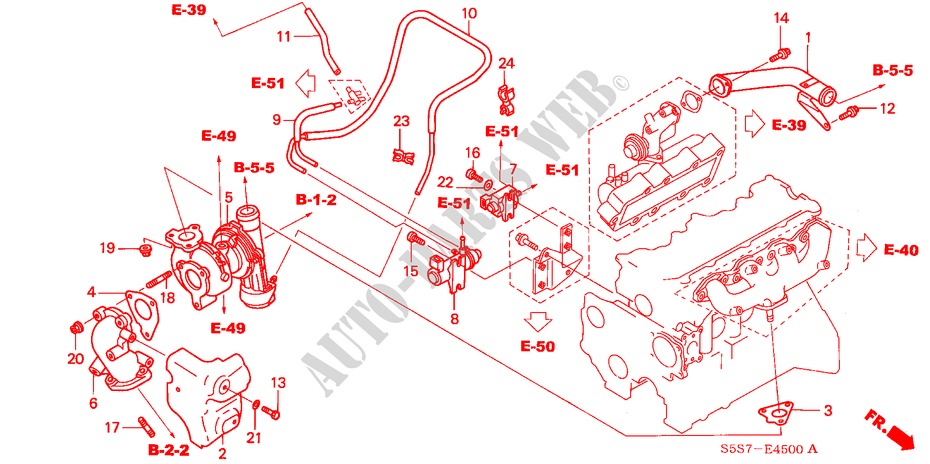 TURBOCHARGER SYSTEM (DIESEL) for Honda CIVIC 1.7LS 3 Doors 5 speed manual 2002