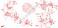 ENGINE MOUNTS (DIESEL) for Honda CIVIC 1.7 SPORT 3 Doors 5 speed manual 2005