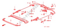 ROOF SLIDE COMPONENTS for Honda CIVIC 1.6 ES 3 Doors 5 speed manual 2005