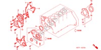 TIMING GEAR CASE/FLYWHEEL  HOUSING (DIESEL) for Honda CIVIC 1.7 ES 3 Doors 5 speed manual 2005