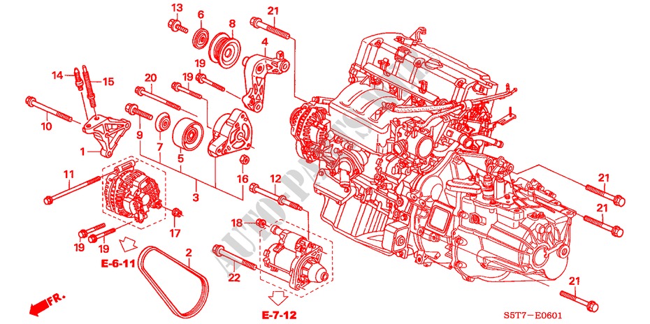 ENGINE MOUNTING BRACKET (TYPE R) for Honda CIVIC TYPE R     PREMIUM 3 Doors 6 speed manual 2005