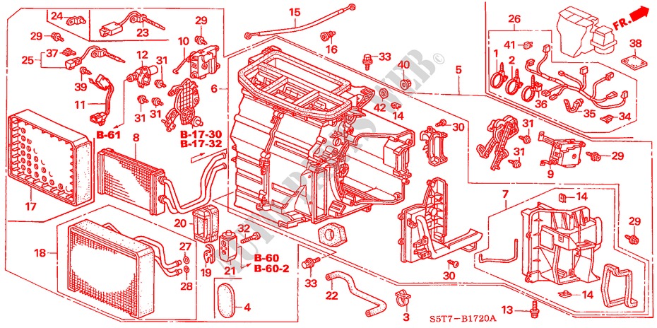 HEATER UNIT (LH) for Honda CIVIC 1.6 SPORT 3 Doors 5 speed manual 2005