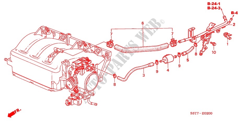 INSTALL PIPE/TUBING (TYPE  R) for Honda CIVIC TYPE R     PREMIUM 3 Doors 6 speed manual 2005