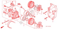 AIR CONDITIONER (COMPRESS OR)(1.4L/1.5L/1.6L/1.7L) for Honda CIVIC 1.6S 5 Doors 5 speed manual 2003