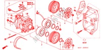 AIR CONDITIONER (COMPRESSOR)(1.4L/1.6L) for Honda CIVIC 1.6S 5 Doors 5 speed manual 2003