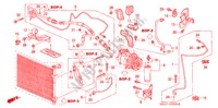 AIR CONDITIONER (HOSES/PI PES)(LH)(1.4L/1.6L) for Honda CIVIC 1.6S 5 Doors 5 speed manual 2003