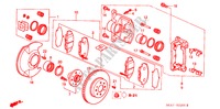 FRONT BRAKE (1) for Honda CIVIC 1.6ES 5 Doors 5 speed manual 2001