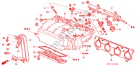 INTAKE MANIFOLD (2.0L) (2) for Honda CIVIC 2.0VSA 5 Doors 5 speed manual 2004