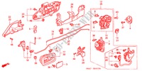REAR DOOR LOCKS/OUTER HAN DLE for Honda CIVIC 1.6S 5 Doors 5 speed manual 2003