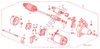 STARTER MOTOR (DENSO) (2) for Honda CIVIC 1.4LS 5 Doors 5 speed manual 2003