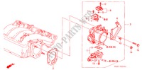 THROTTLE BODY (2.0L) (1) for Honda CIVIC 2.0 5 Doors 5 speed manual 2004