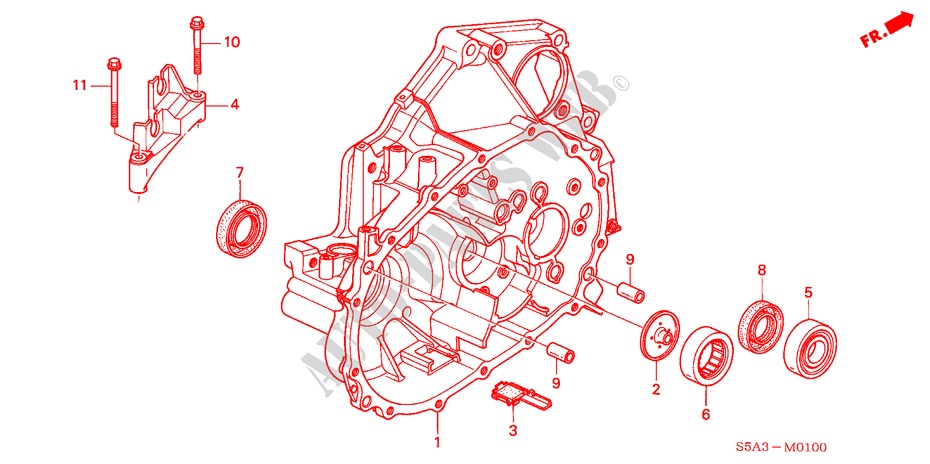 CLUTCH CASE (1.4L/1.5L/1.6L/1.7L) for Honda CIVIC 1.6LS 5 Doors 5 speed manual 2002