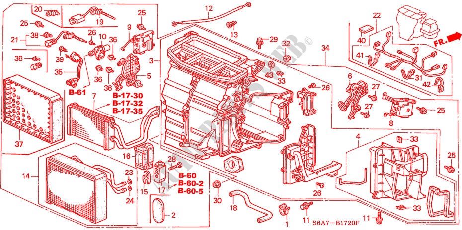 HEATER UNIT (LH) for Honda CIVIC 1.6LS 5 Doors 5 speed manual 2001